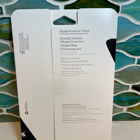 Verizon Ellipsis 7 Tablet Screen Display Protector Anti Scratch 3 Pack New - Picture 2 of 3